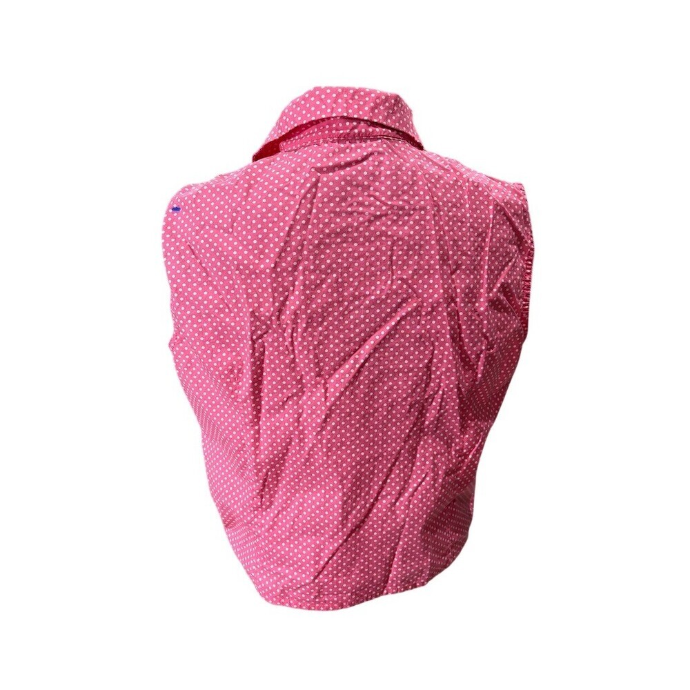 Rafaella Womens  Size 14 Pink & White Polka Dot Tie Waist Coquette Dainty - Picture 6 of 9